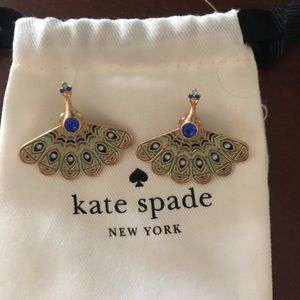 Kate Spade peacock earrings